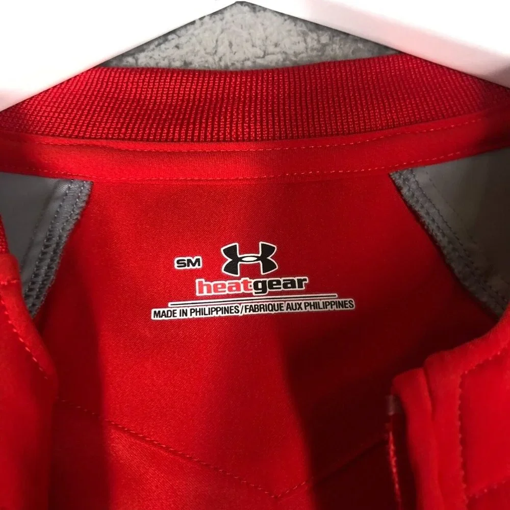 Under Armour Men's Small Windbreaker Pullover Heat Gear Active Golf Short Sleeve